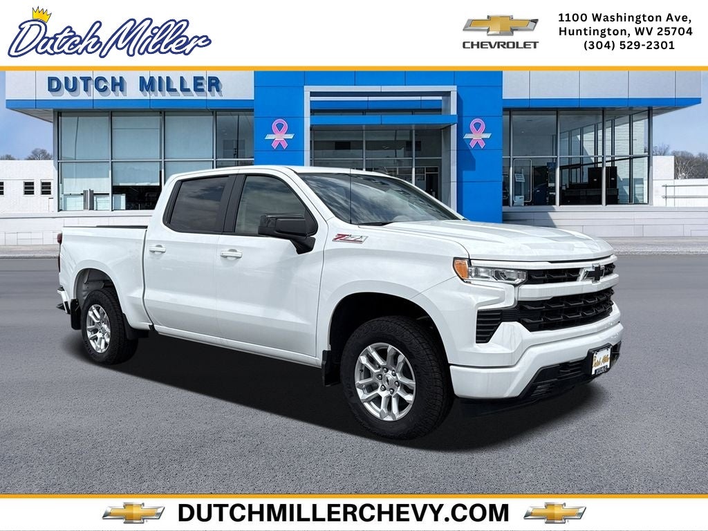2026 Chevrolet Silverado 1500 RST in Summit White — front three-quarter view