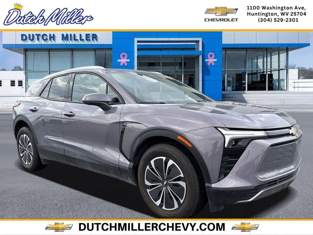 2024 Chevrolet Blazer EV LT in Galaxy Gray Metallic — front three-quarter view