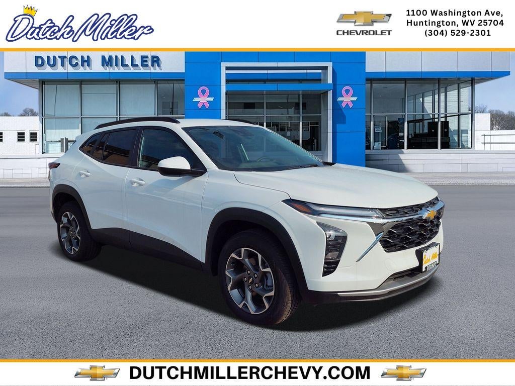 2026 Chevrolet Trax LT in Summit White — front three-quarter view