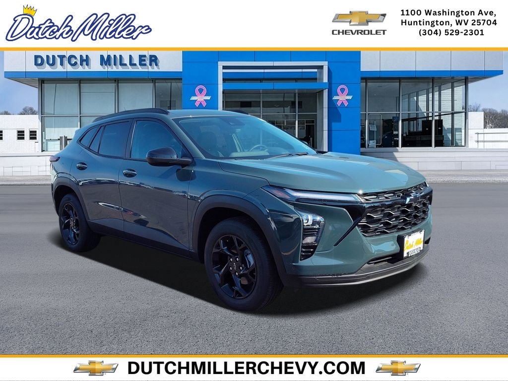 2026 Chevrolet Trax LT in Cypress Gray — front three-quarter view