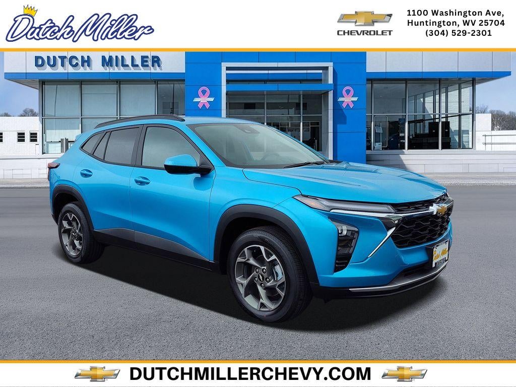 2026 Chevrolet Trax LT in Marina Blue Metallic — front three-quarter view