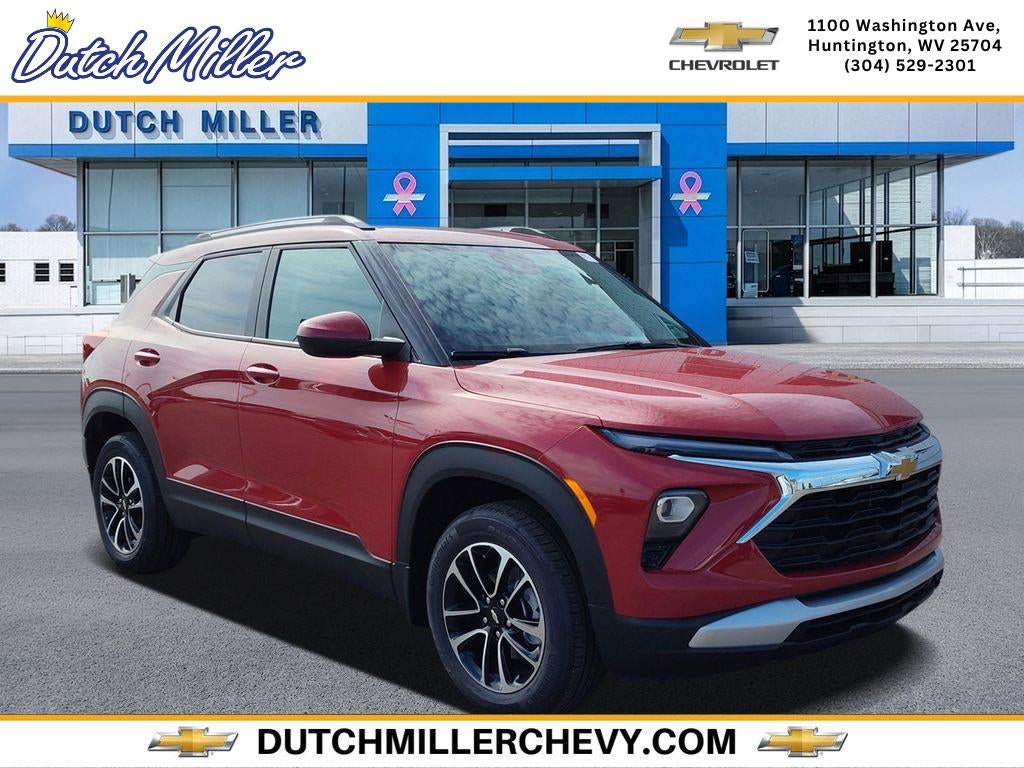 2026 Chevrolet Trailblazer LT in Apex Red — front three-quarter view