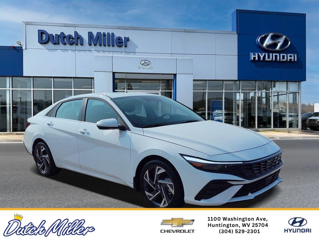 2025 Hyundai Elantra SEL Convenience in Serenity White — front three-quarter view
