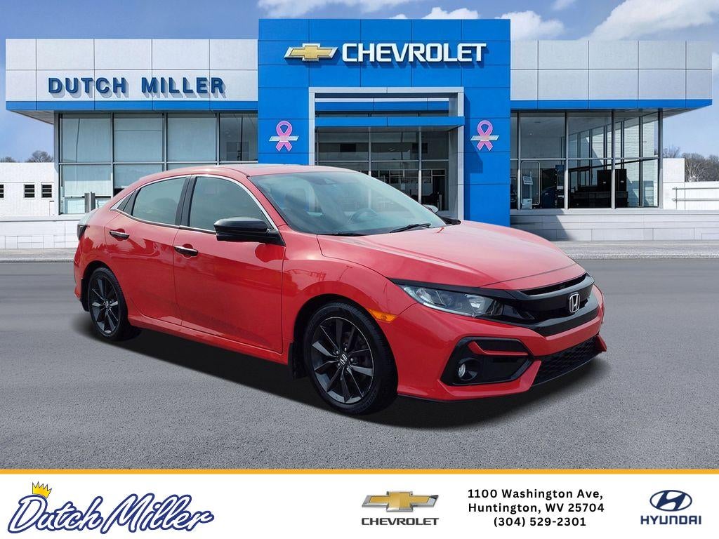 2020 Honda Civic Hatchback EX in Other — front three-quarter view